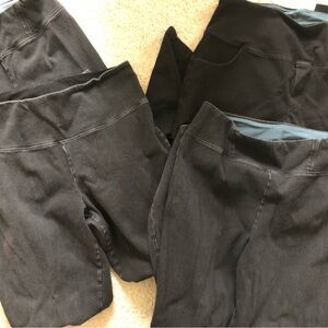 Women with Control Black Leggings Jeans Pants pockets Tall Medium Ladies QVC